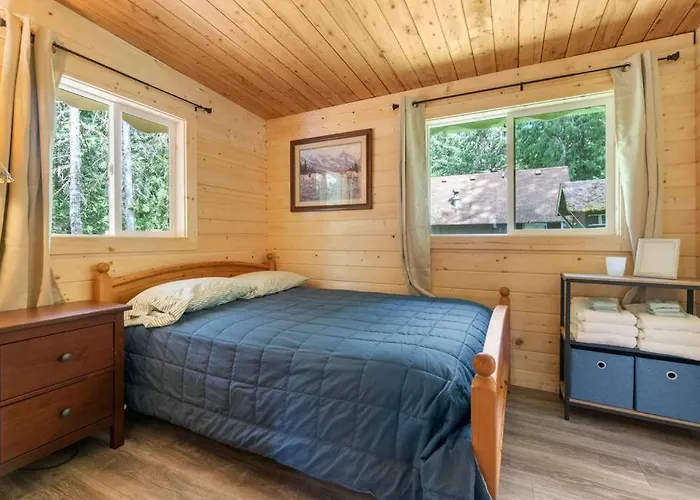 Cozy Cedar Cabin Steps Away From Mt. Rainier